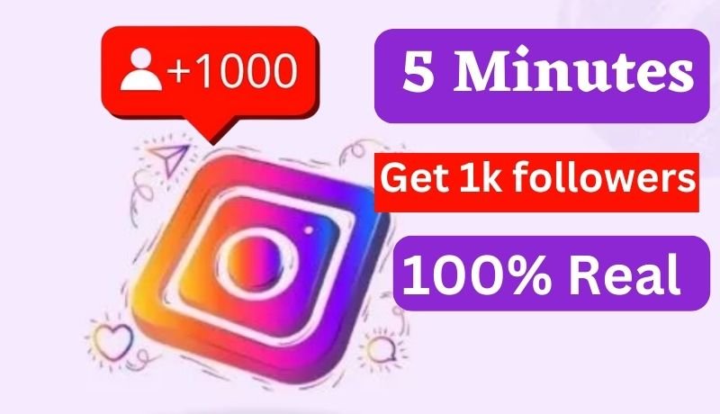 How to get 1k followers on instagram in 5 minutes for free. How to increase 1k followers on instagram in 5 minutes for free